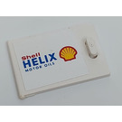 LEGO White Cupboard 2 x 3 x 2 Door with Shell Helix Sticker (4533)