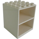 LEGO White Cupboard 4 x 4 x 4 Homemaker  without Door Holder Holes