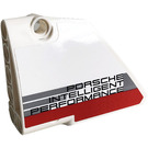 LEGO Wit Gebogen Paneel 13 Links met Porsche intelligent Performance  Sticker (64394)