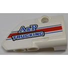 LEGO White Curved Panel 2 Right with 'A&P TRUCKING' Sticker (87086)