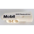 LEGO White Curved Panel 21 Right with 'Mobil' and '99x electric' Sticker (11946)