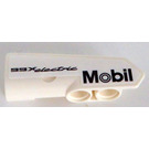 LEGO White Curved Panel 22 Left with 'Mobil' and '99x electric' Sticker (11947)