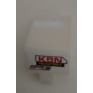 LEGO Wit Gebogen Paneel 3 x 6 x 3 met "KRN Power Tools Lucht Flow" Links Kant Sticker (24116)