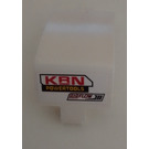 LEGO Wit Gebogen Paneel 3 x 6 x 3 met "KRN Power Tools Lucht Flow" Rechtsaf Kant Sticker (24116)