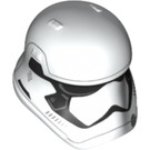 LEGO Wit Gebogen Stormtrooper Helm met First Order Markeringen met puntmond (37403)