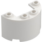 LEGO Blanc Cylindre 2 x 4 x 2 Demi (24593 / 35402)