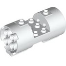 LEGO Biały Cylinder 3 x 6 x 2.7 Poziomy Puste wypustki środkowe (30360)