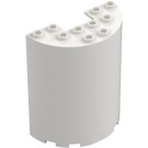 LEGO hvid Cylinder 3 x 6 x 6 Halvt (35347 / 87926)