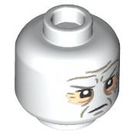 LEGO White Darth Vader Minifigure Head (Recessed Solid Stud) (3626 / 100515)
