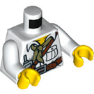 LEGO White Dinosaurs Torso (76382)