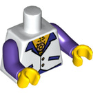 LEGO blanc Disco Dude Torse (973 / 88585)
