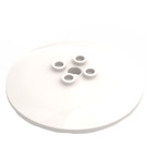 LEGO White Dish 6 x 6 (35327 / 44375)