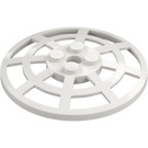 LEGO White Dish 6 x 6 Webbed (Squared Holder Underneath) (4285 / 30234)