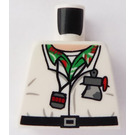 LEGO White Doc Brown Torso without Arms (973)