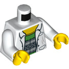 LEGO White Doc Ock with White Lab Coat and Mechanical Arms Minifig Torso (973 / 76382)