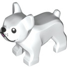 LEGO Blanc Chien - French Bulldog avec Tongue (63139)