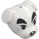 LEGO White Dog Head