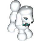 LEGO White Dog - Poodle with Blue Eyes (77291)