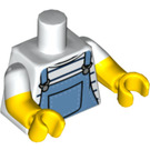 LEGO Wit Hond Sitter Minifig Torso (973 / 16360)