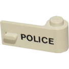 LEGO Wit Deur 1 x 3 x 1 Rechtsaf met Politie (3821)