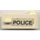 LEGO White Door 1 x 3 x 1 Right with 'POLICE' Sticker (3821)