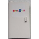 LEGO White Door 1 x 3 x 4 Left with 'TOYS R US' Sticker with Hollow Hinge (3193)