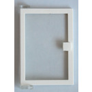 LEGO White Door 1 x 4 x 5 Left with Transparent Glass (47899)