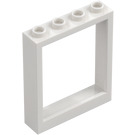 LEGO Wit Deur Kader 1 x 4 x 4 (Lift) (6154 / 40527)