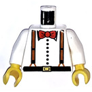 LEGO Weiß Dr. Charles Lightning Torso mit Weiß Arme und Gelb Hände (973)