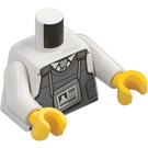 LEGO Bianco Autista Minifigure Busto (973 / 76382)