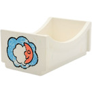 LEGO White Duplo Bed with Cloud