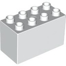LEGO blanc Duplo Brique 2 x 4 x 2 (31111)