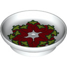 LEGO blanc Duplo Dish avec Strawberries (31333 / 73369)