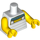 LEGO White Egyptian Warrior Minifig Torso (88585)