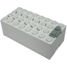 LEGO Wit Electric 9V Battery Doos 4 x 8 x 2.3 met Onderzijde Deksel (4760)