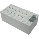 LEGO Bílá Electric 9V Baterie Box 4 x 8 x 2.3 s Dno Víčko (4760 / 73955)