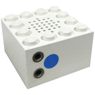 LEGO Weiß Electric Zug 4.5V Microphone 4 x 4 x 2 mit vertikalem Stecker