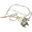LEGO Weiß Electric Wire (4.5v) 96L mit Light Grau 2-prong Connectors