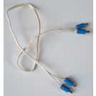 LEGO blanc Electric Wire 4.5v avec 1-Prong Connectors