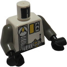 LEGO White Explorien with Breathing Apparatus and Visor, head with headset Torso (973)