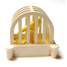 LEGO Blanco Fabuland Birdcage con Amarillo Pájaro (76247)