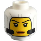 LEGO White Female Astronaut Head (Safety Stud) (3274)