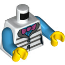 LEGO Vit Kvinna Bedragare Ice Minifigur Kropp (973 / 76382)