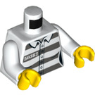 LEGO Wit Female Prisoner Torso met Number 50382 (973 / 76382)