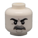 LEGO White Film Noir Detective Head (Recessed Solid Stud) (3274)