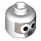LEGO White Firebender Head (Safety Stud) (3626 / 56084)