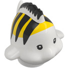 LEGO White Fish with Black and Yellow (104054)