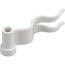 LEGO Bianco Bandiera 1 x 4 Streamer con onda destra (4495)