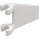 LEGO Blanc Drapeau 2 x 2 Incliné sans bord évasé (44676)