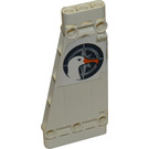 LEGO White Flat Panel 5 x 11 Angled with Bird Head and Compass - Right Sticker (18945)